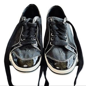 Coach Black & White Brodi Signature Chuck Flat Sneakers